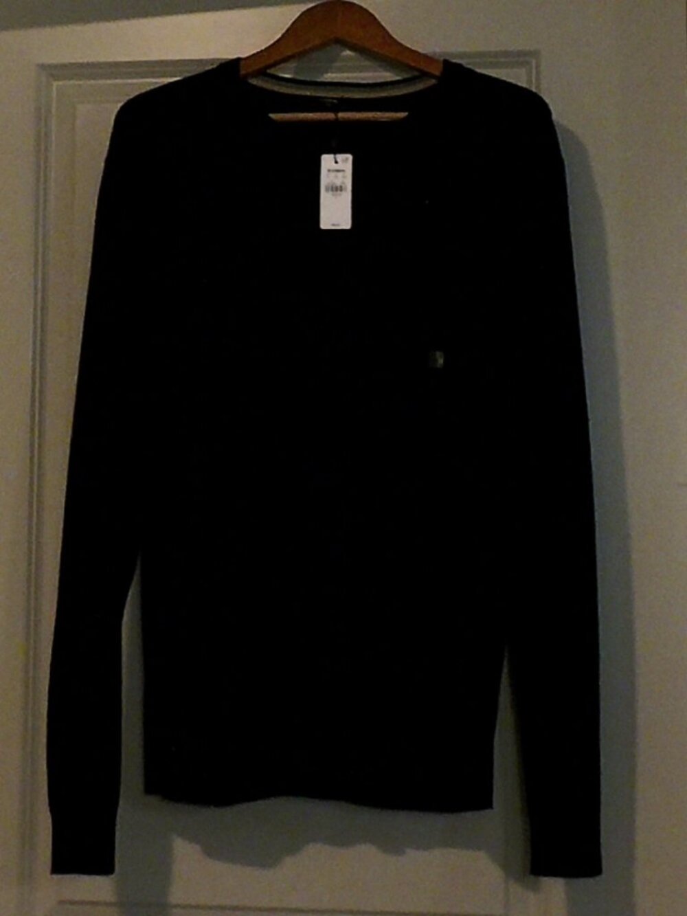 Express Navy Merino Wool Blend Sweater - Crew Neck - Size (L)